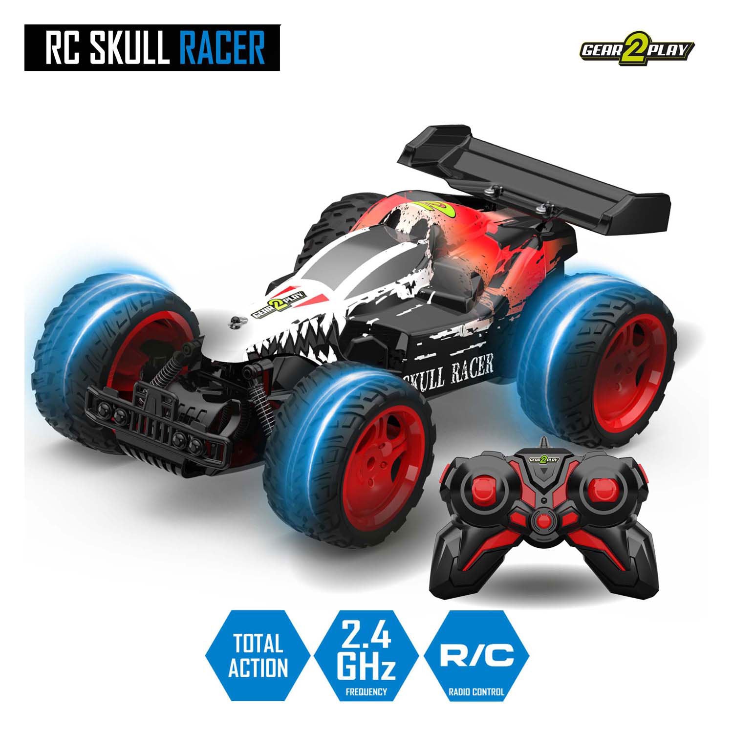 Voiture contrôlée Spectron RC Skull Racer 1:10