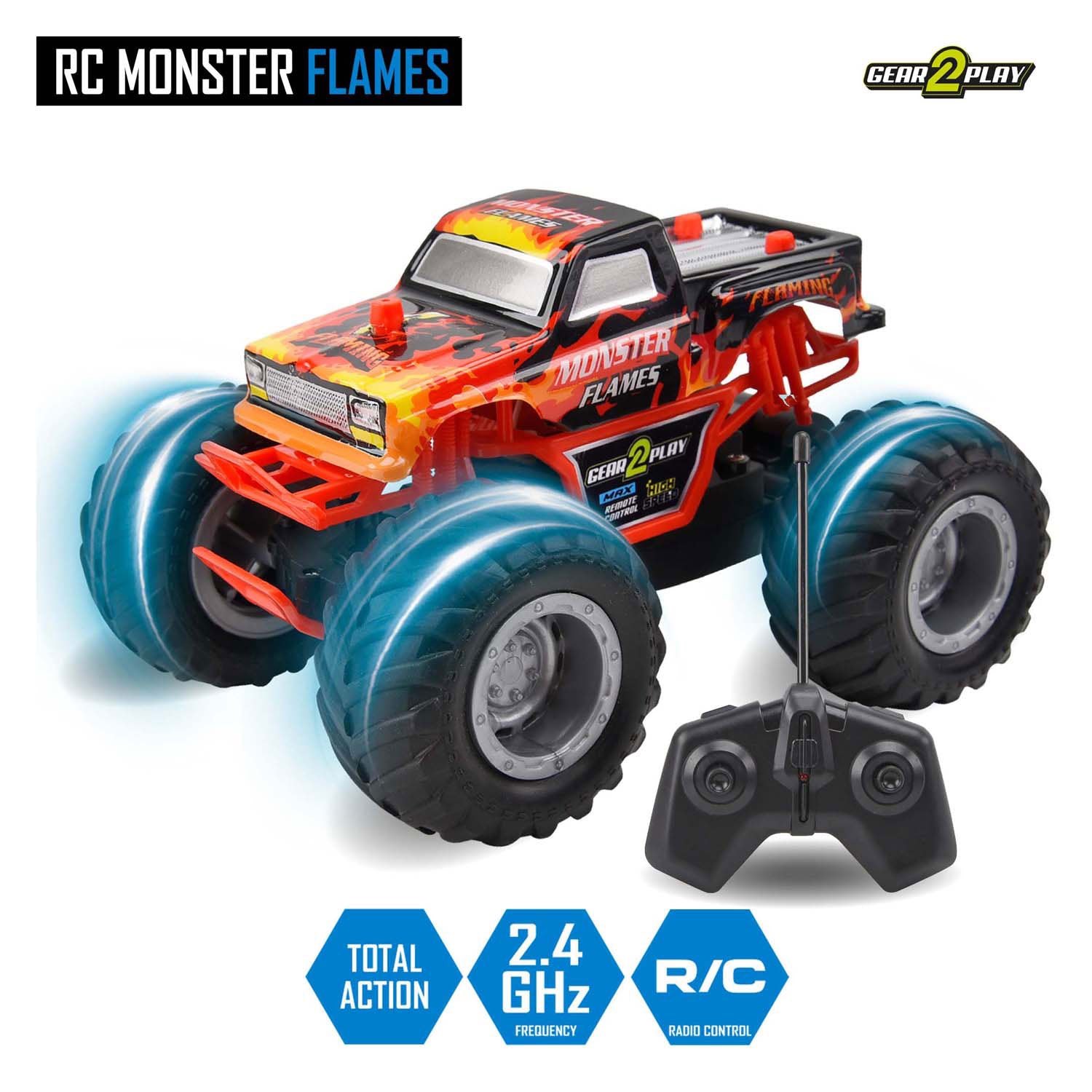 Gear2Play RC Stereable Auto Monster Flames