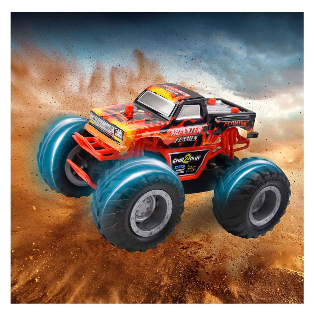 Gear2Play RC Stereable Auto Monster Flames
