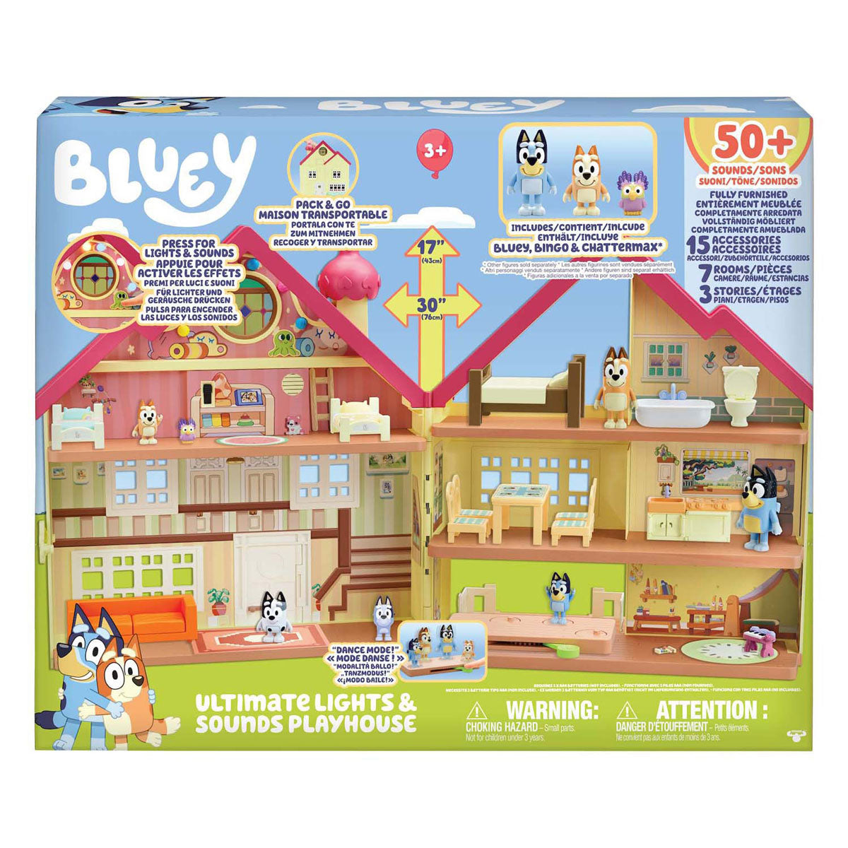 Moose Toys Bluey Ultimate Speelhuis avec lumière et son