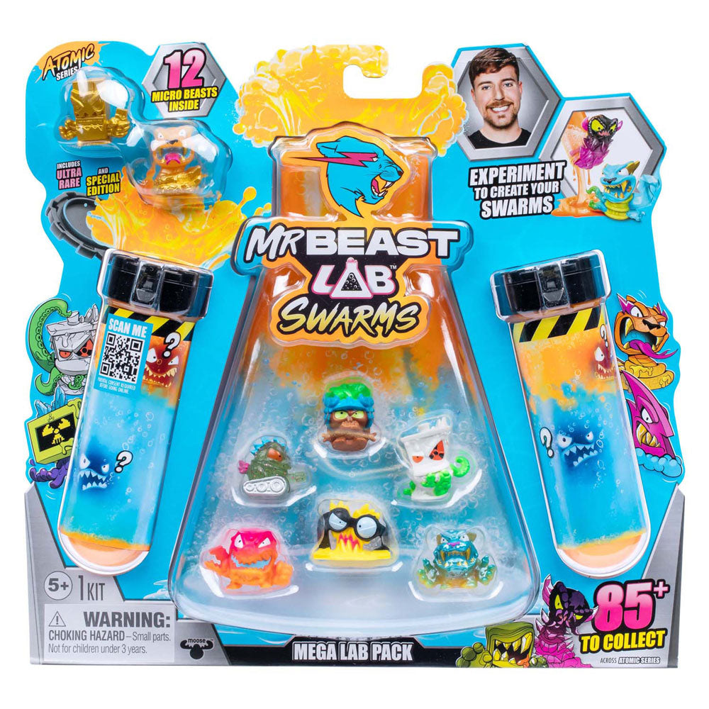 Spectron Mrbeast Lab Swarms Series 2 Action de la série atomique Figure d'action, 12 pack