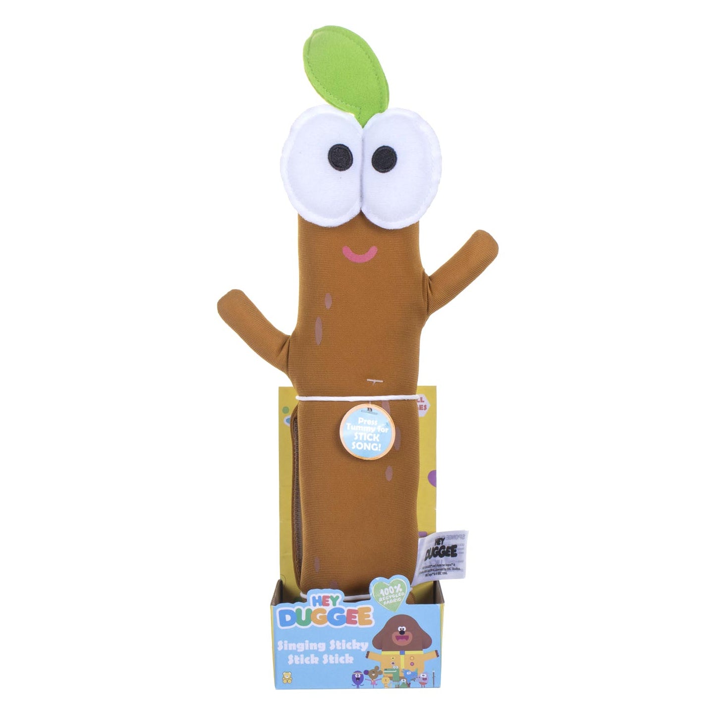 Hey duggee chantant un bâton collant peluche