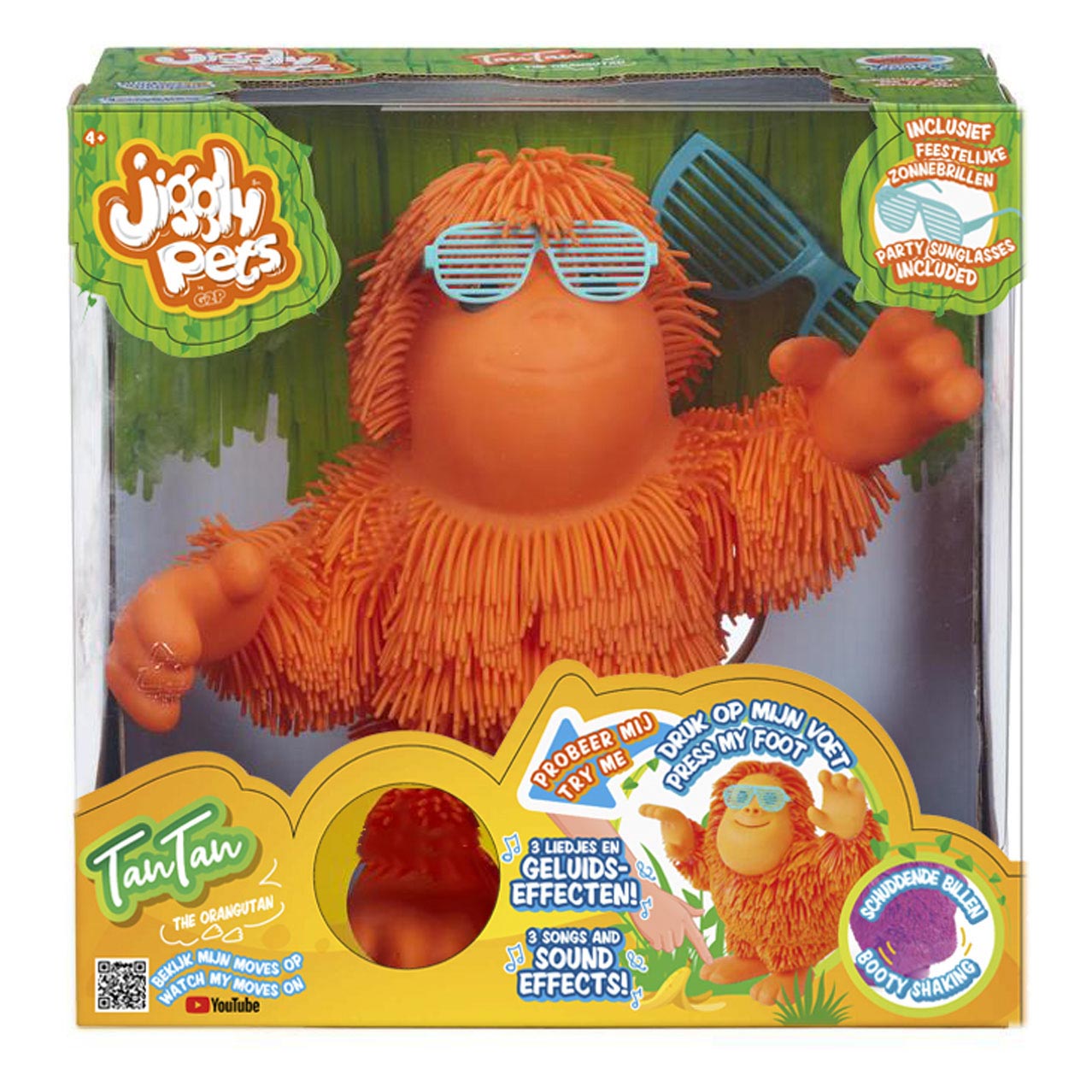 Jiggly animaux de compagnie orang-outan