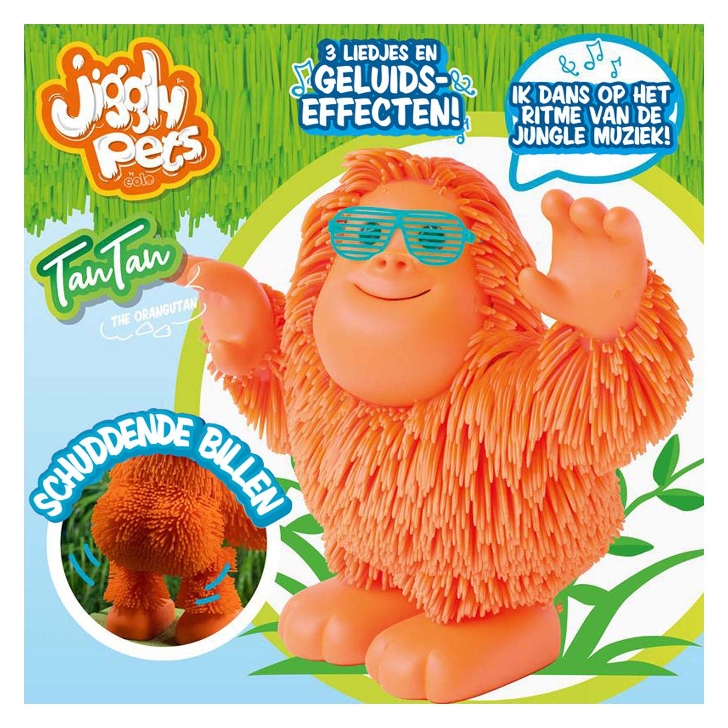 Jiggly animaux de compagnie orang-outan