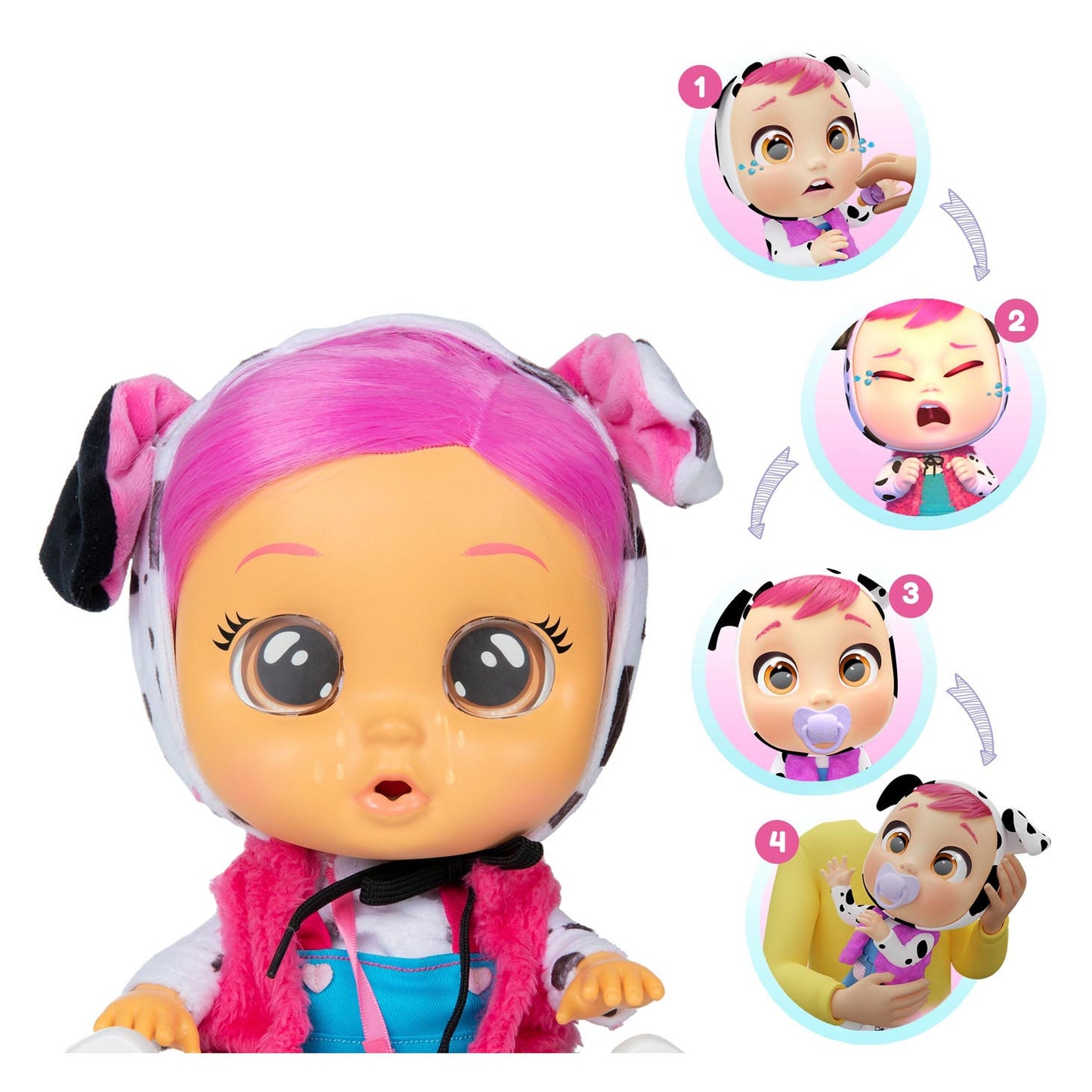 Cry bébés habillés dotty huilpop