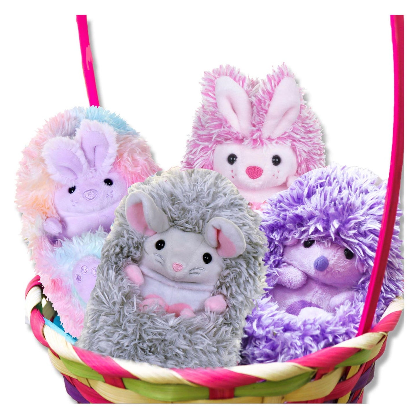 Les curlimats de l'étreinte interactive du lapin arc-en-ciel