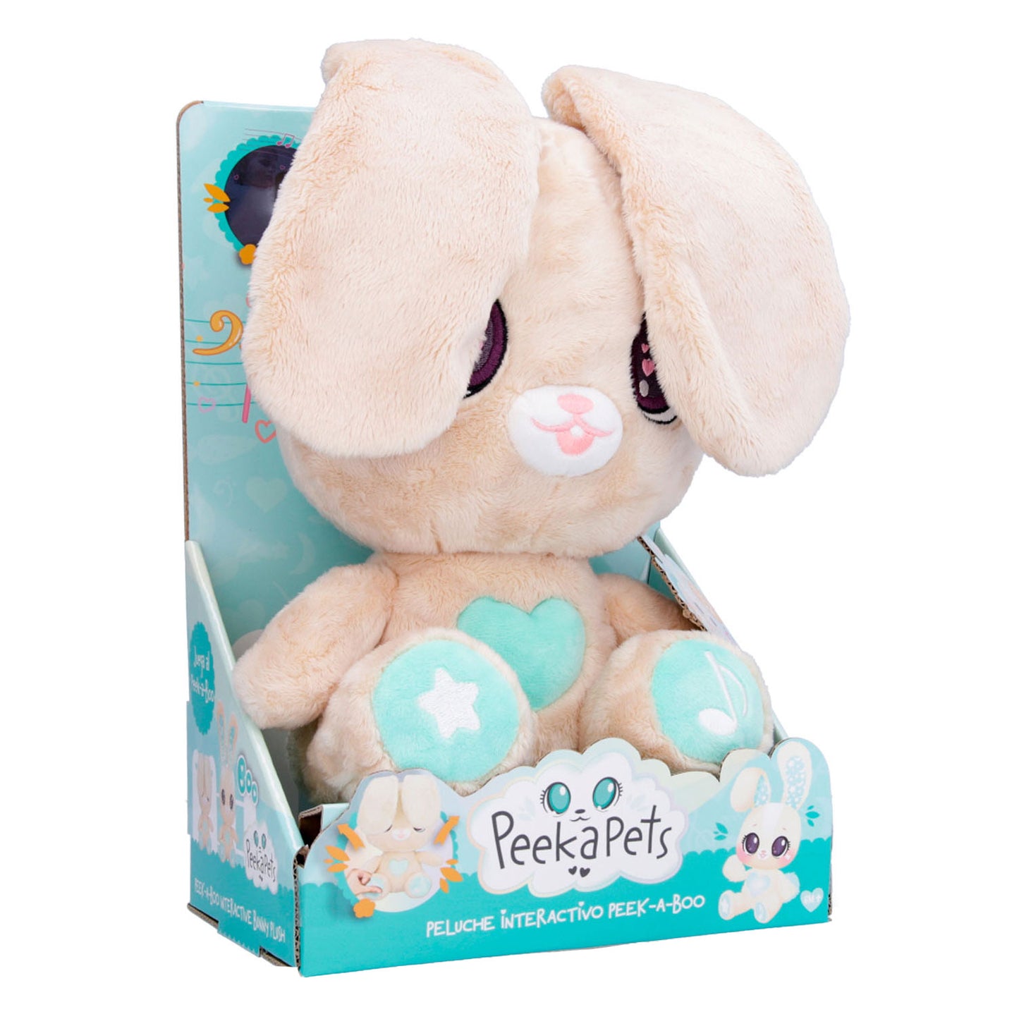 Spectron Peekapets Kiekeboe Hug Bunny avec du son