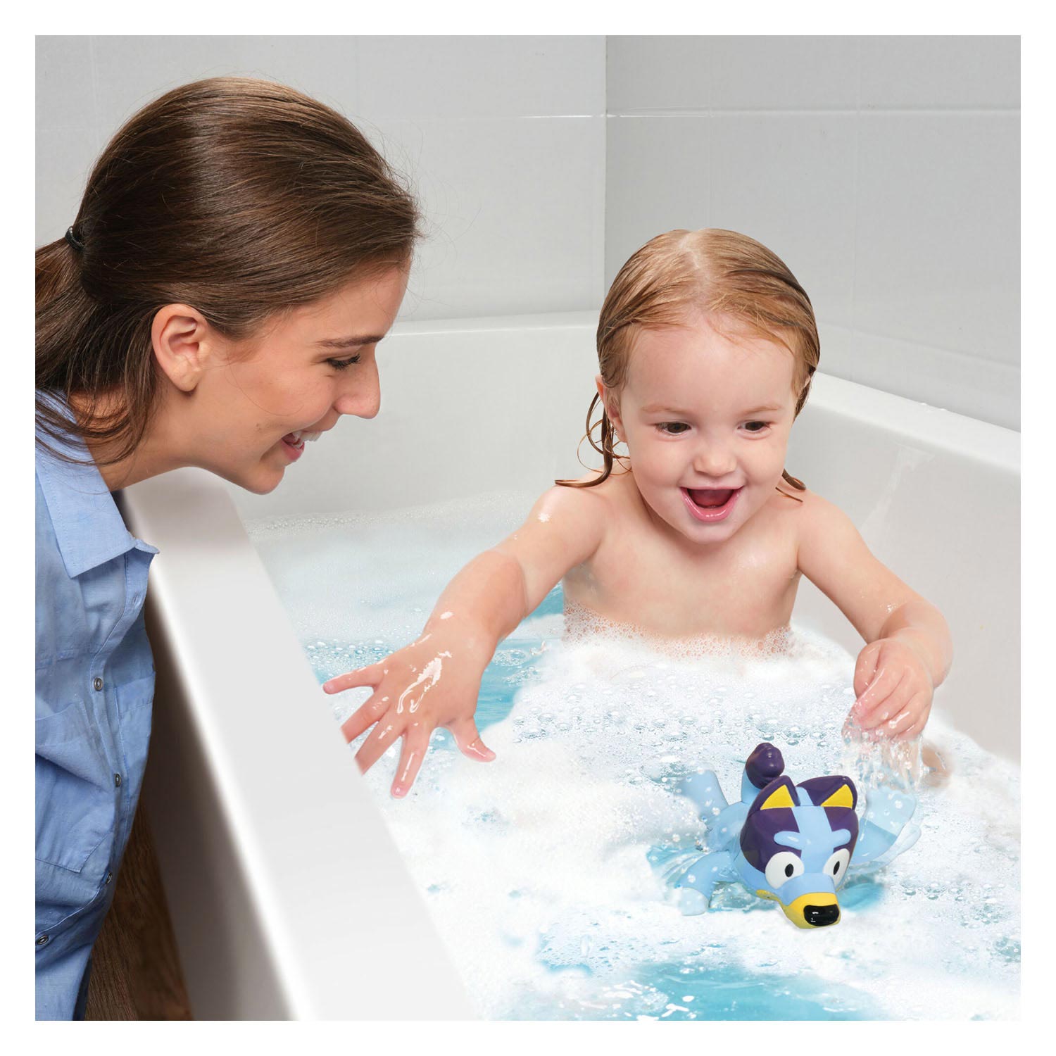 Tomy natation des jouets de bain de silhouette bluey