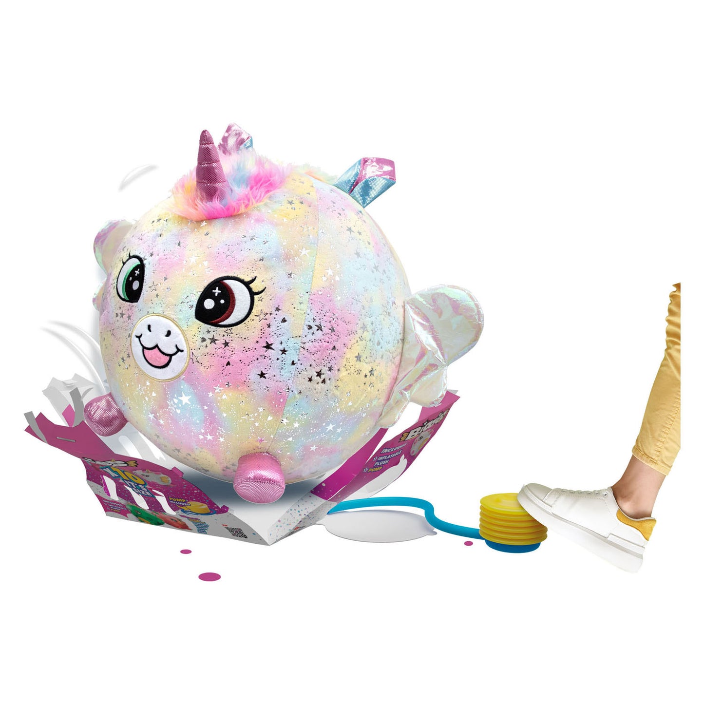 Moose toys biggies Unicorn arc-en-ciel étreint gonflable