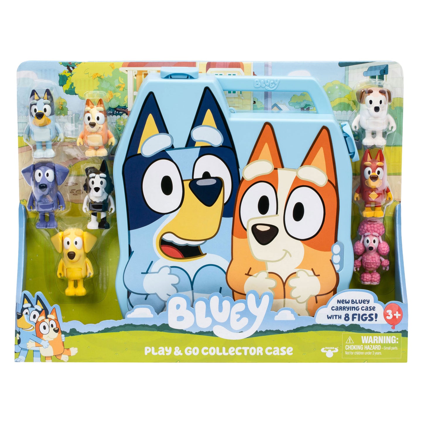 Bluey Go Suitcase avec 8 figurines