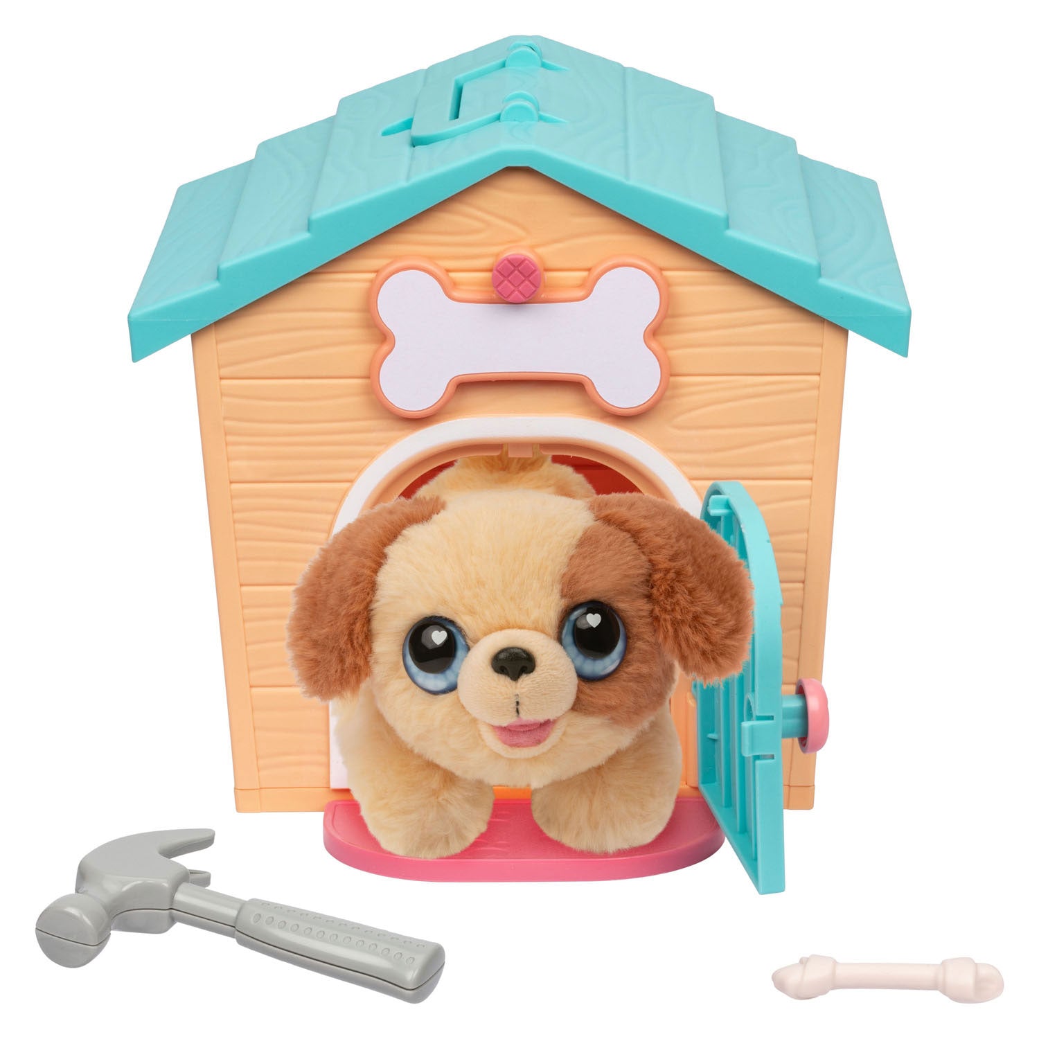 Jouets d’orignal surprise chiot jouet câlin dans la maison du chien