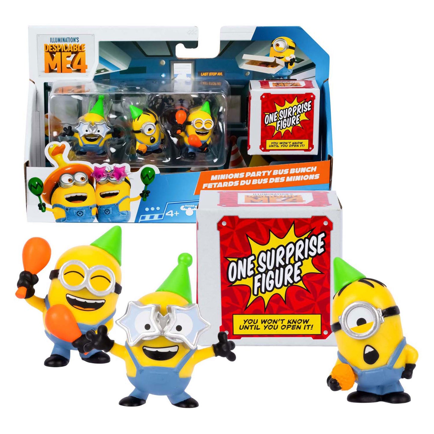 Moose Toys Despicable Me 4 Avl Spead Speel Figures 4-pack