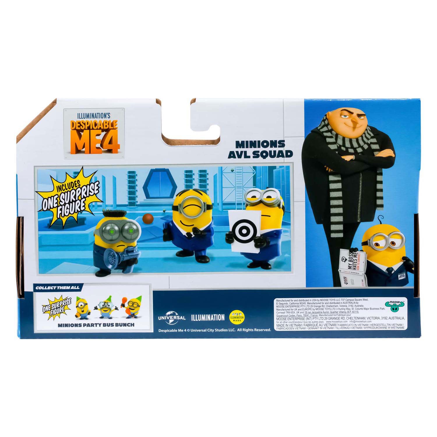 Pic Despicable Me 4 Party Bus Speel Figures 4-Pack