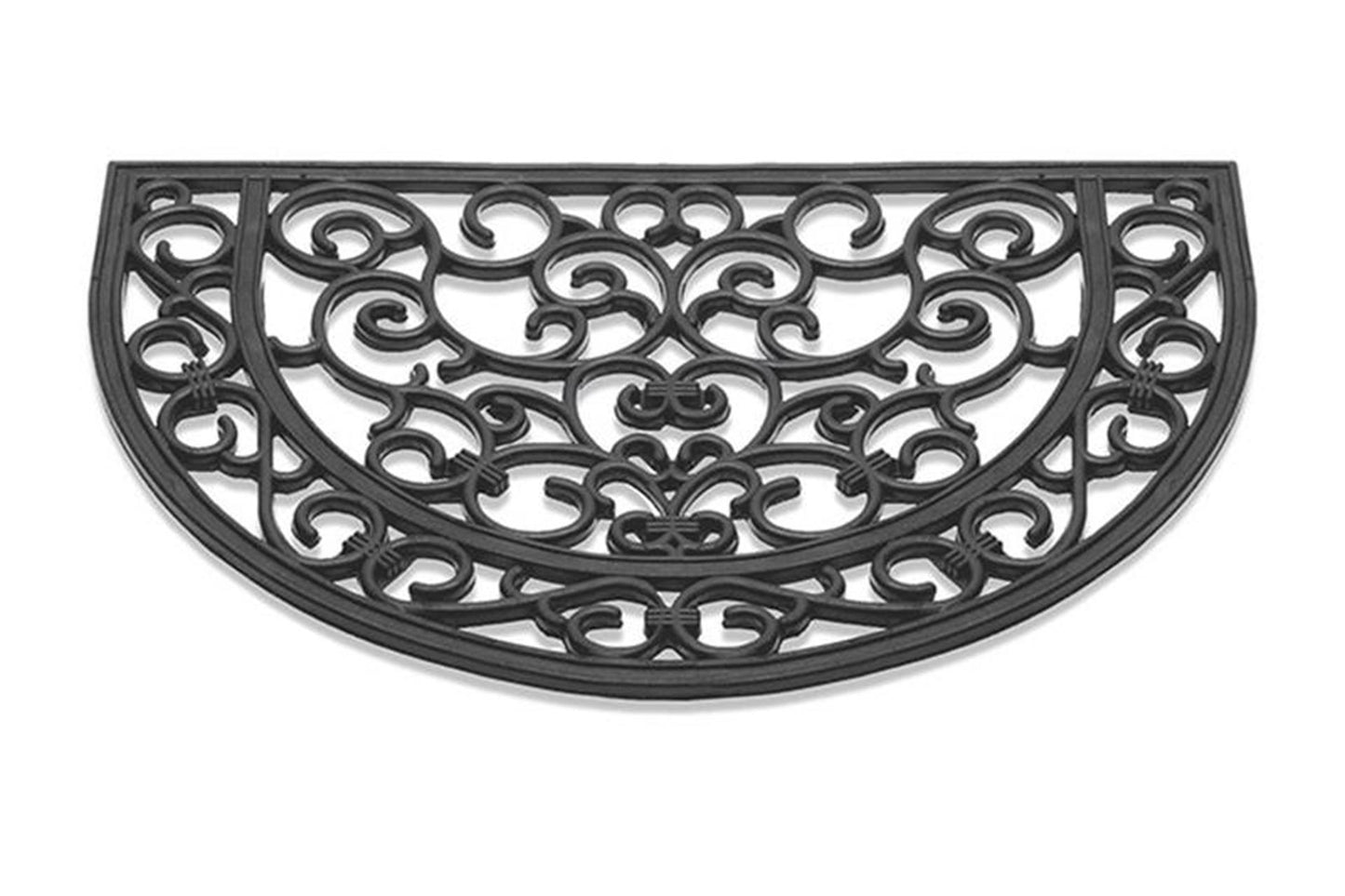 Paillasson HQ antique caoutchouc semi-circulaire 40x60cm