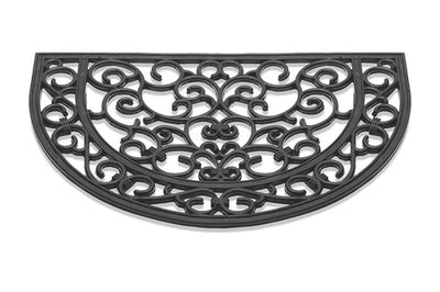 Paillasson HQ antique caoutchouc semi-circulaire 40x60cm