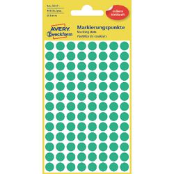 Points de marquage avery 3012 vert 8mm