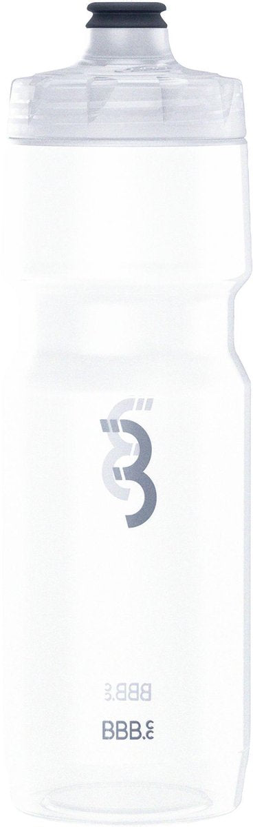 Bbb vélo voiture réservoir XL bouteille d'eau vélo de course - capacité 750 ml - gourde vélo avec valve à fermeture automatique - transparent - BWB-15