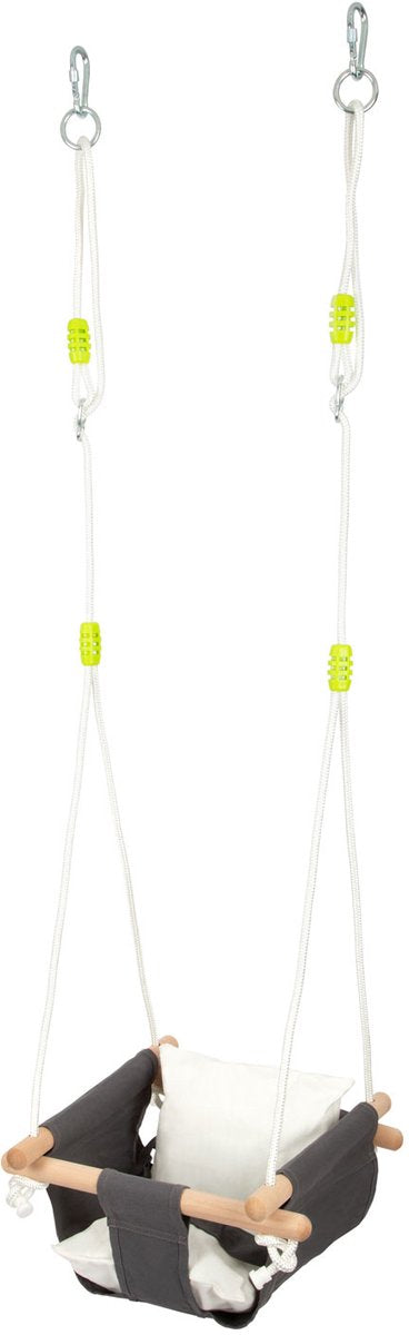 Swing de bébé en bois de petit pied avec oreiller