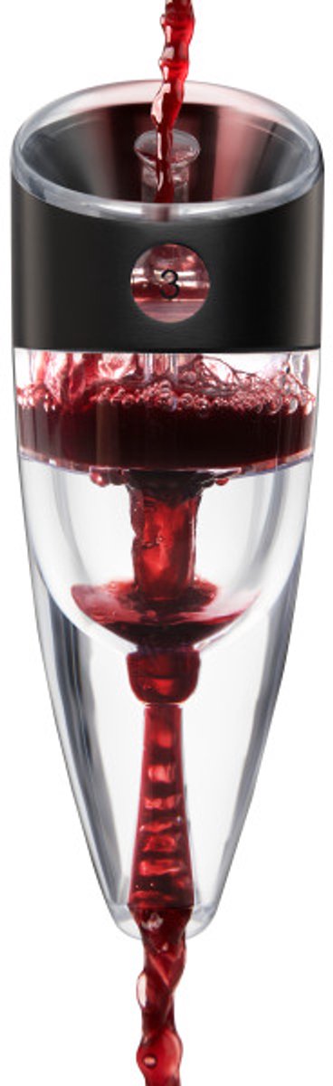 Aérateur de vin réglable Innovine™ en graphite - aérateur de vin réglable