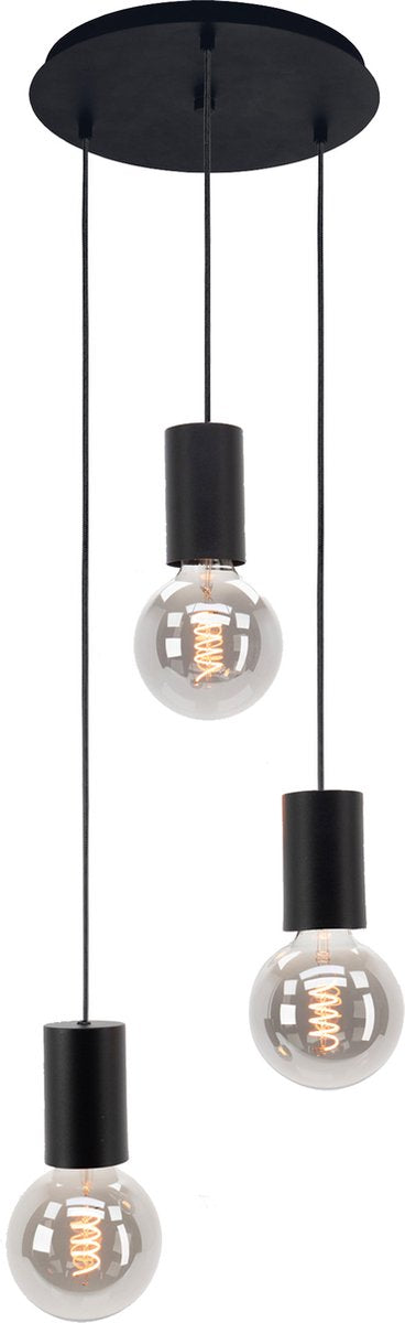 Lampe à suspension Eglo pozueta - e27 - ø 33 cm - noire