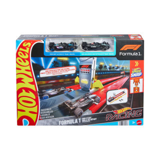 Ensemble de circuits de départ de Formule 1 Hot Wheels Racing et 2 voitures de F1 en métal