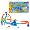 Mattel Hot Wheels Stunt Tracks Ensemble de pistes de cyclone à lancement rapide et voiture jouet en métal