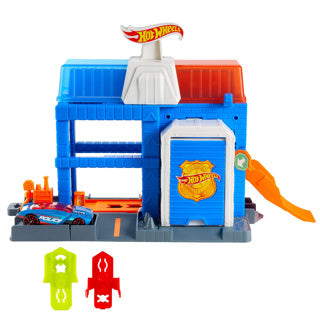 Hot Wheels City Center Police Tower Playset Playset - avec voiture de police en métal