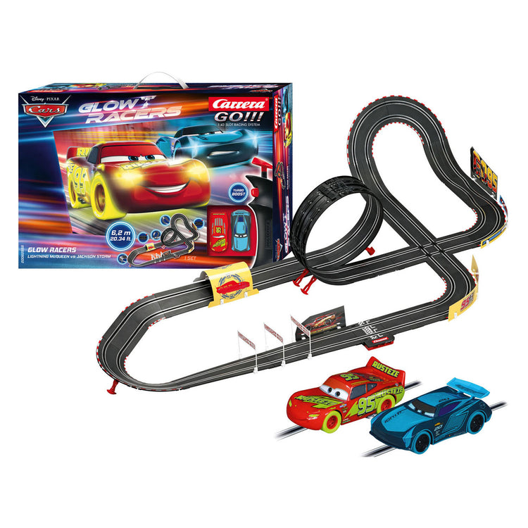 Carrera Go !!! Racebaan - Disney Cars Glow Racers