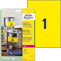 Étiquettes étanches avery zweckform 20 pièces blanches