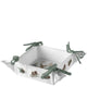 Ambiente corbeille à pain cerf d'hiver blanc 20x20x7cm coton