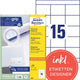 Etiquettes multifonctions Avery quickpeel 1500 pièces