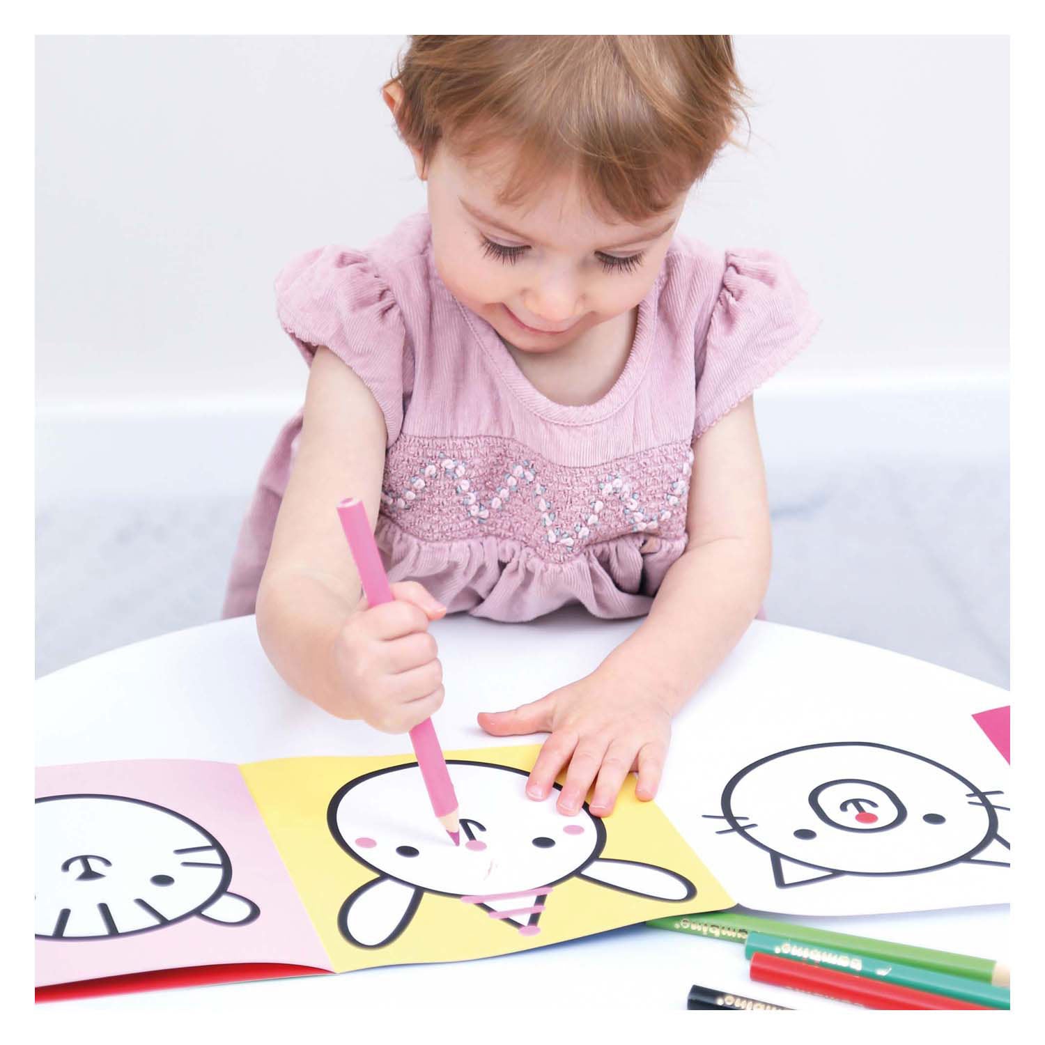 Panda banane - livre de coloriage pour écrire des animaux