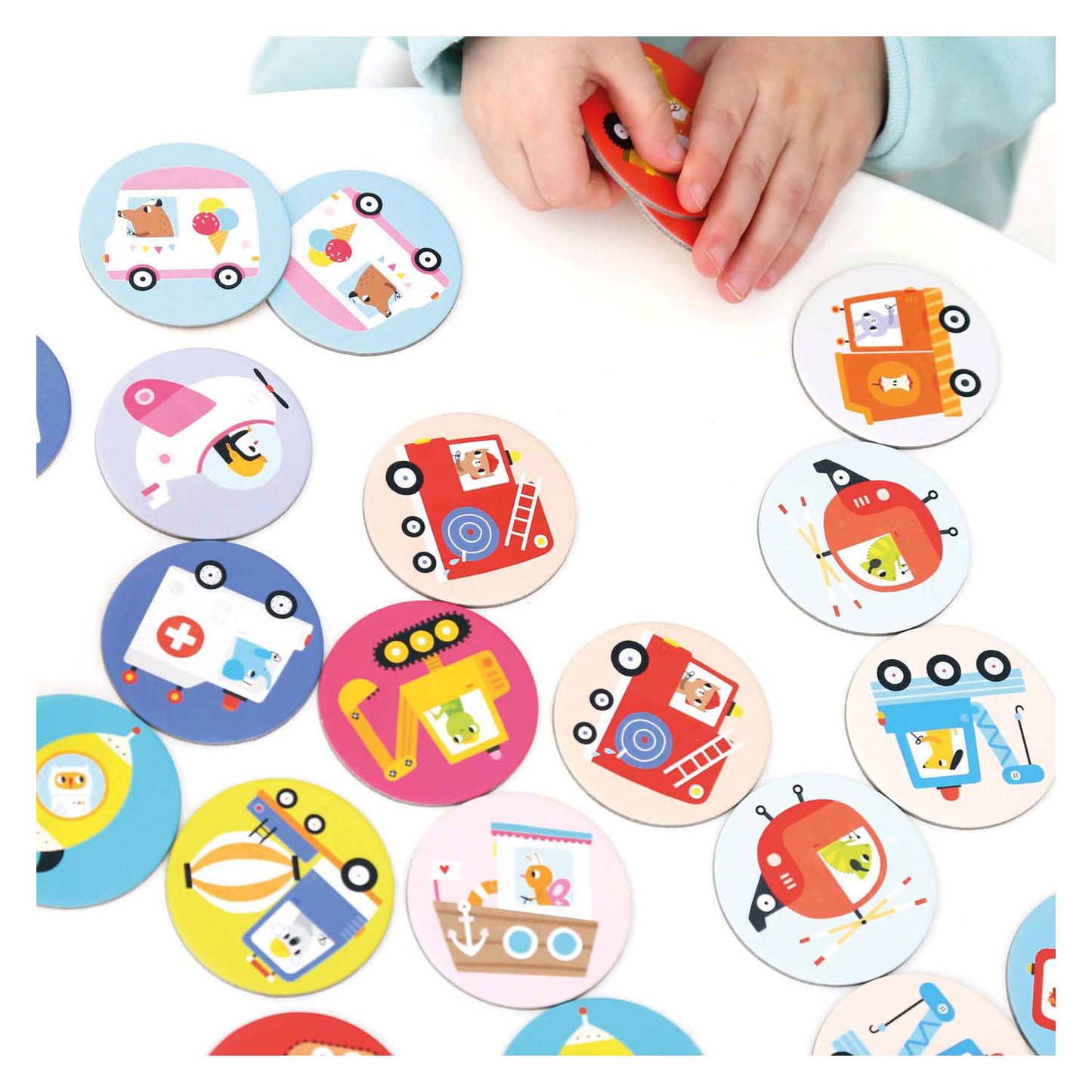 Banana Panda - ON -THE -GO Memory Game Vehicles - 30dlg.