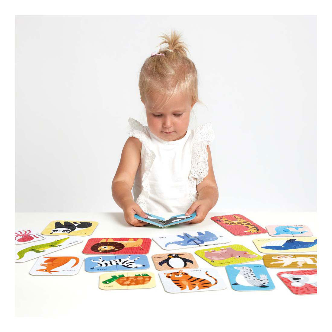 Banana Panda - Puzzle Pairs d'animaux sauvages - 18dlg.