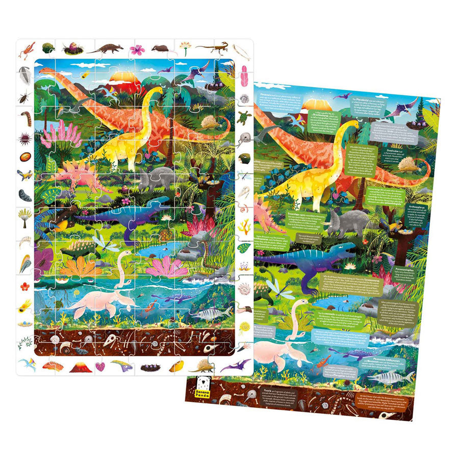 Banana Panda - Rechercher et regarder les dinosaures de puzzle - 60e.