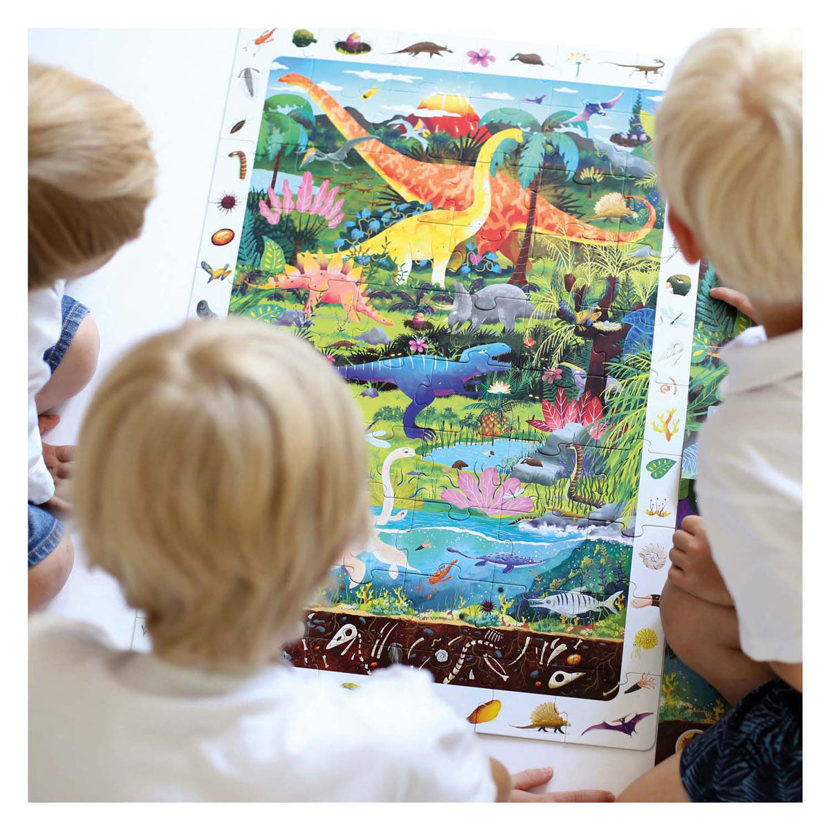 Banana Panda - Rechercher et regarder les dinosaures de puzzle - 60e.