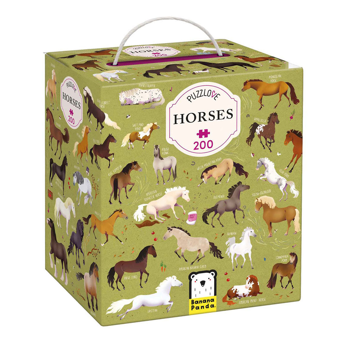 Panda banane - chevaux puzzlove - 200 pcs.