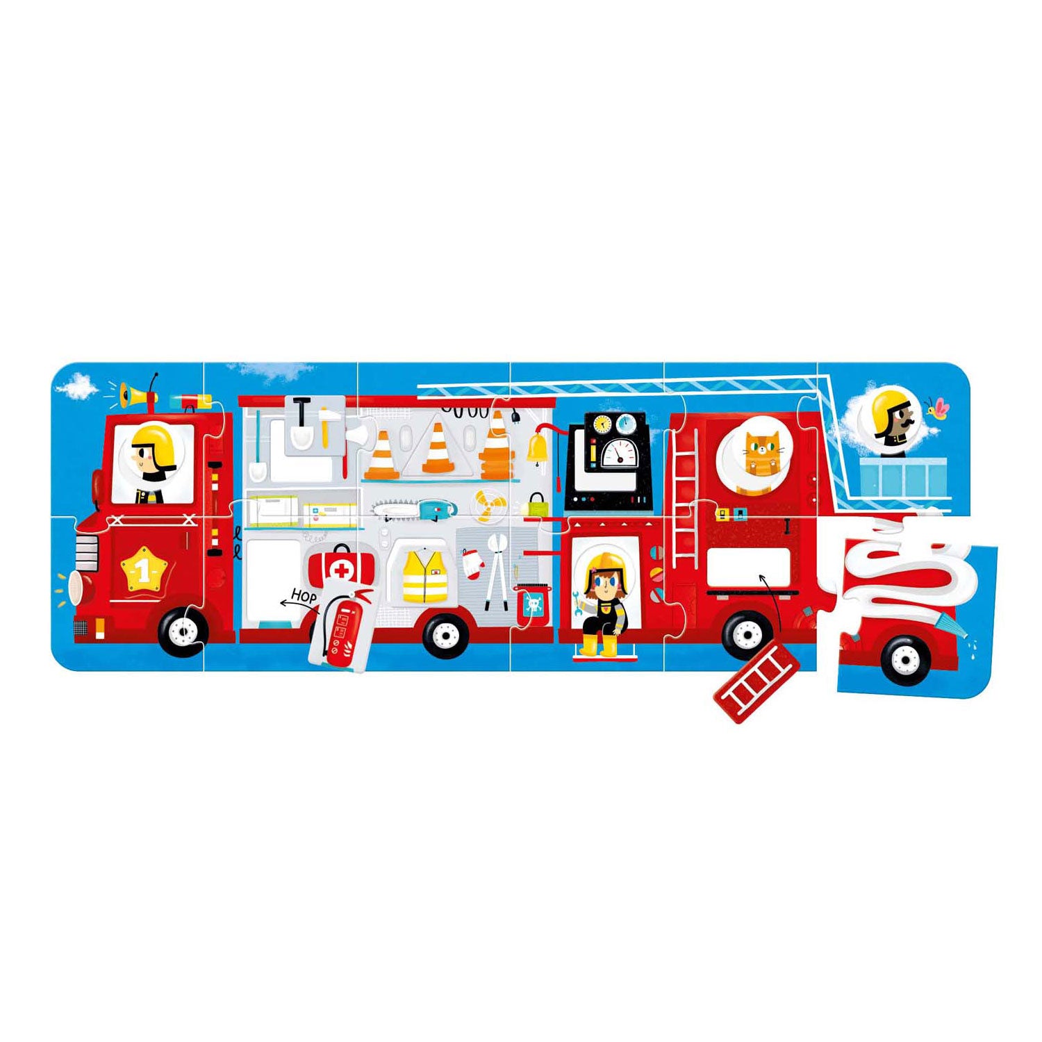 Banana Panda - Faire le camion de pompiers assorti du puzzle - 23e.