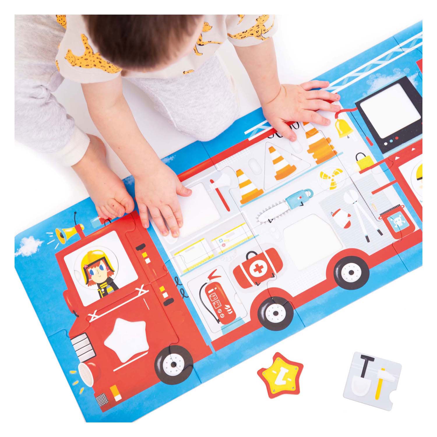 Banana Panda - Faire le camion de pompiers assorti du puzzle - 23e.
