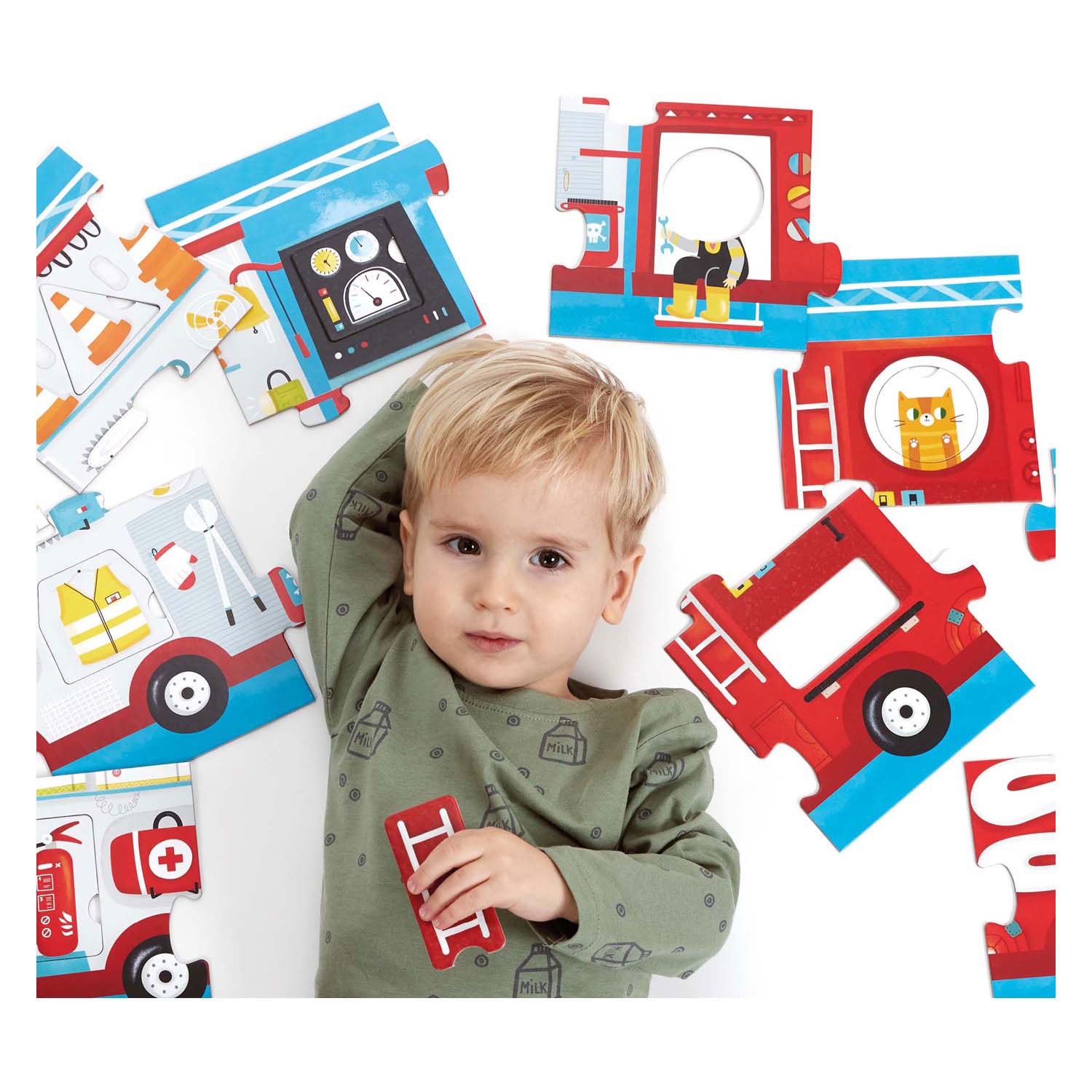 Banana Panda - Faire le camion de pompiers assorti du puzzle - 23e.