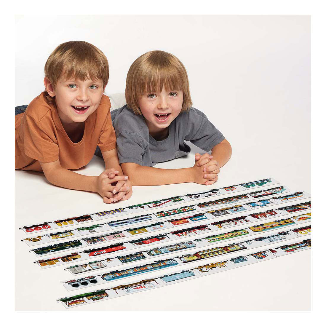 Panda banane - trains à mélanger et assortir - 54 pcs.