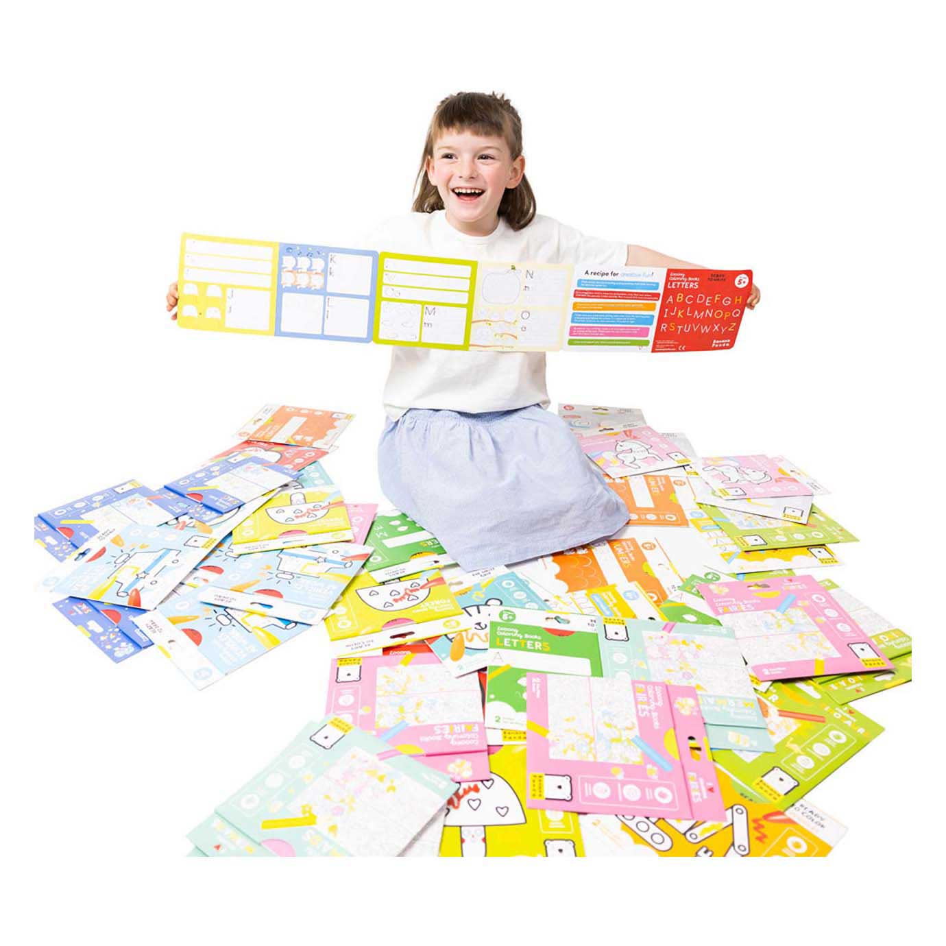 Panda banane - assortiment de livres à colorier, 56 pcs.