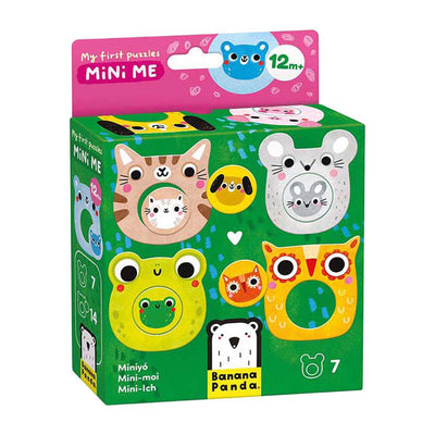 Panda banane - mes premiers puzzles - mini-animaux avec des bébés