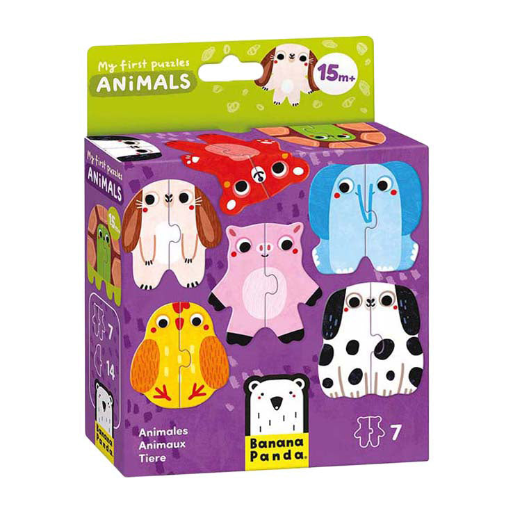Panda banane - mes premiers puzzles - animaux