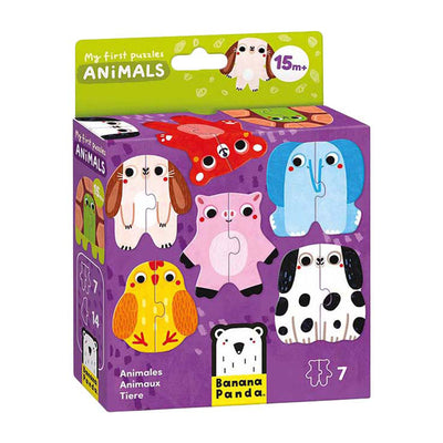 Panda banane - mes premiers puzzles - animaux