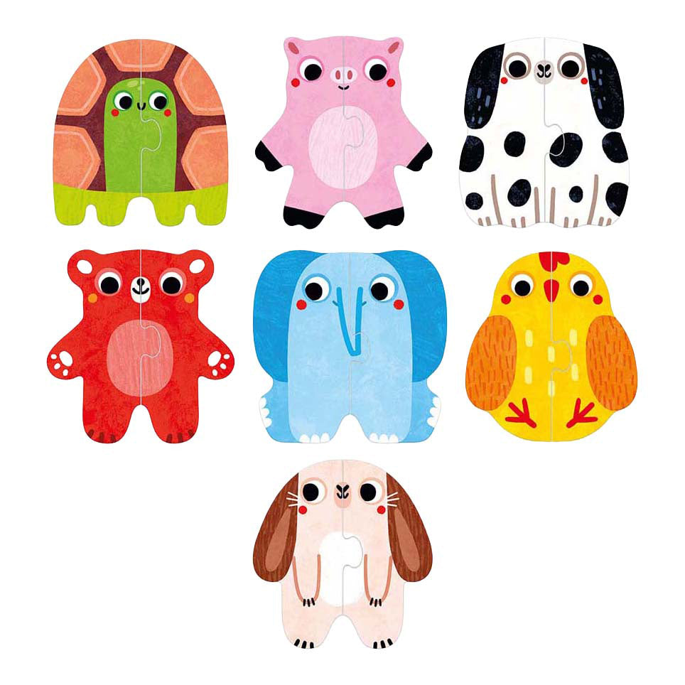 Panda banane - mes premiers puzzles - animaux