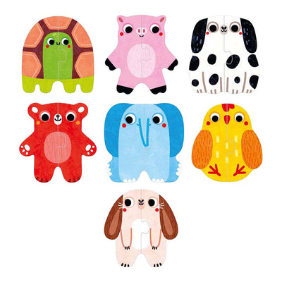 Panda banane - mes premiers puzzles - animaux