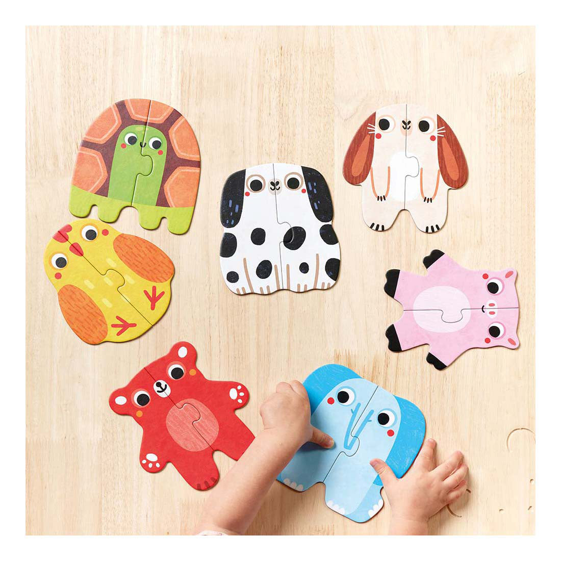 Panda banane - mes premiers puzzles - animaux