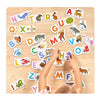 Panda banane - lettres puzzle - 26 pièces.