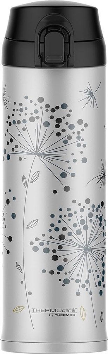 Gobelet thermos décor bloomy hiver - 48 cl - argent